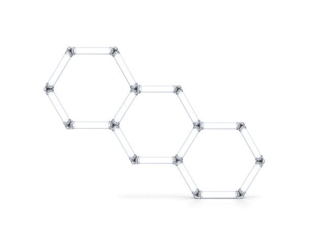 Turisimo GRID Hexagon pakke 3 Hexagon belysning 3 ruter 