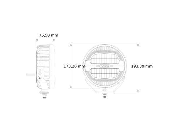 Turisimo Titan P7 LED Ekstralys - 5300 lumen med 450m kastelengde