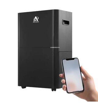 Arida Desert Super 20L WiFi luftavfukter Opptil 150m2 rom, med HEPA-filter