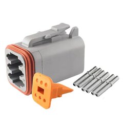 DT 6 kabelsko 6-pol hann-del sett - kabelsko