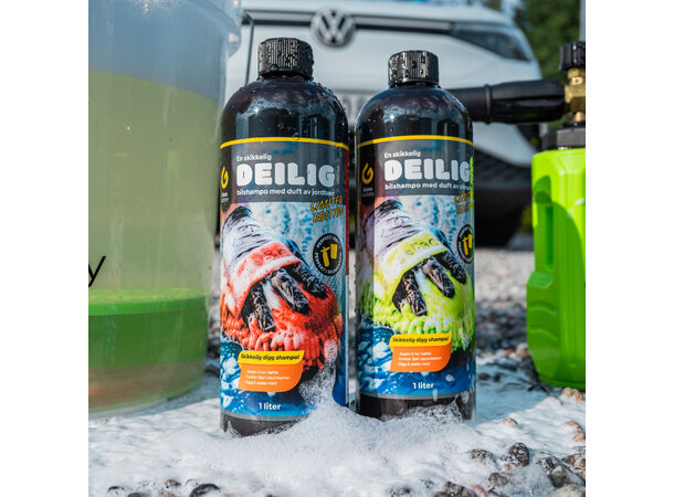 Gloss Factory Deilig bilshampo - Sitrus Bilshampo for skumkanon og bøtte, 1L 
