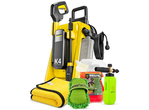 Kärcher K4 Comfort Premium Startpakke Høytrykkspyler med trommel & utstyr 