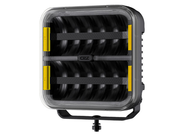 OZZ SQR 9" Black – LED fjernlys med boost og varsellys