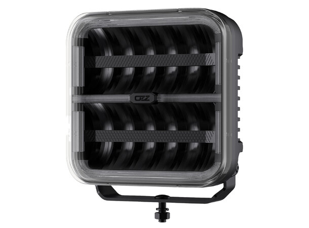OZZ SQR 9" Black – LED fjernlys med boost og varsellys