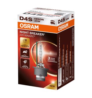 Osram Xenarc Night Breaker 220 D4S Få opptil 220% bedre lys