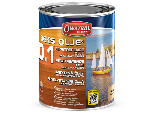Owatrol Deks Olje D1 – treolje for båtdekk og teak