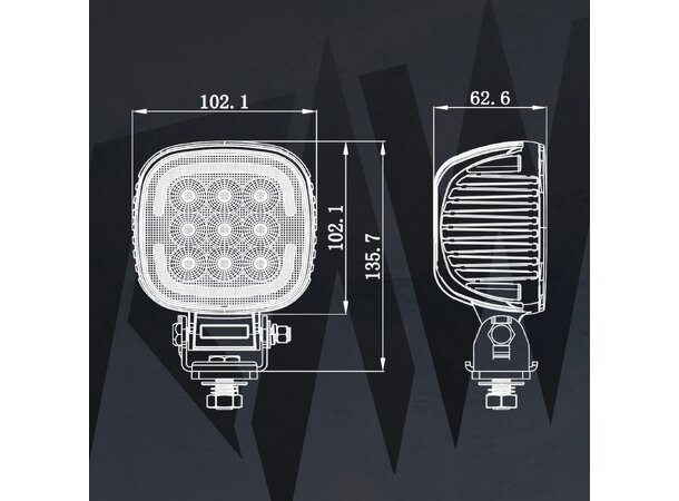 RAW solo Arbeidslys – 4032 lumen LED Arbeidslys