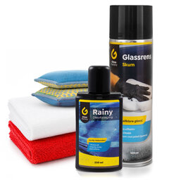 Rainy - Usynlig Vindusvisker Komplett Kit fra Gloss Factory