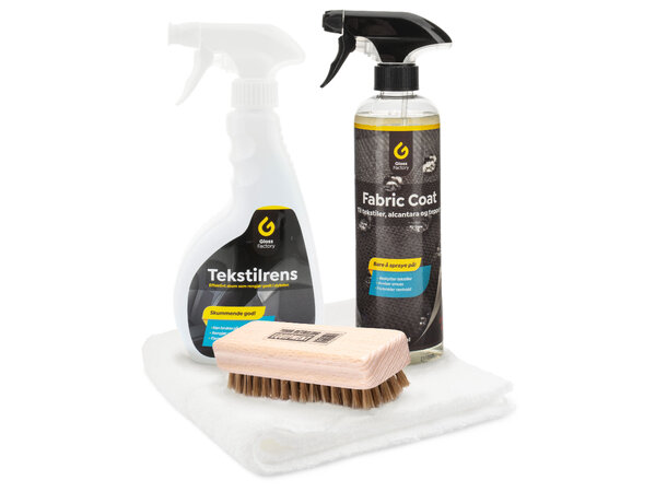 Skånsom rens og beskyttelse for Alcantara -