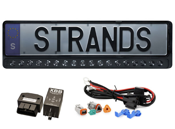 Strands Nuuk E-line LED-bar Complete kit Komplett kit for enkel montering 