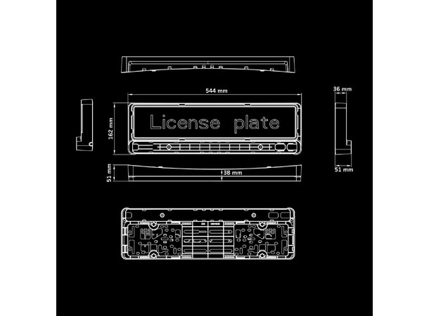 Strands feste for NUUK D-LINE 20? – nummerskiltfeste 809452