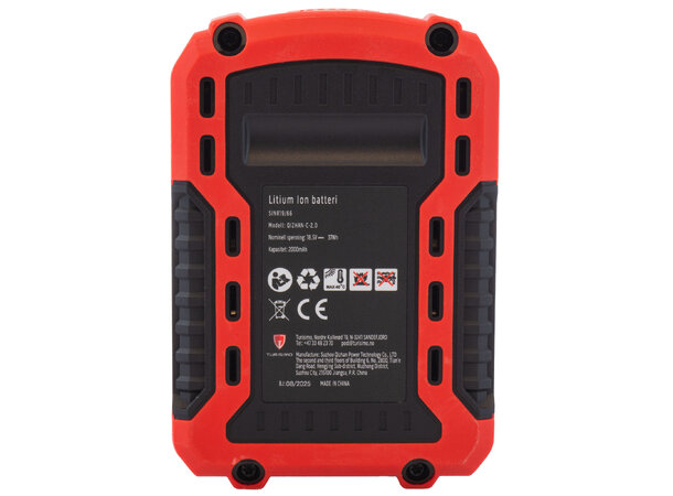 Turisimo 2.0Ah batteri 20V | Kompakt Li-ion til Turisimo 20V