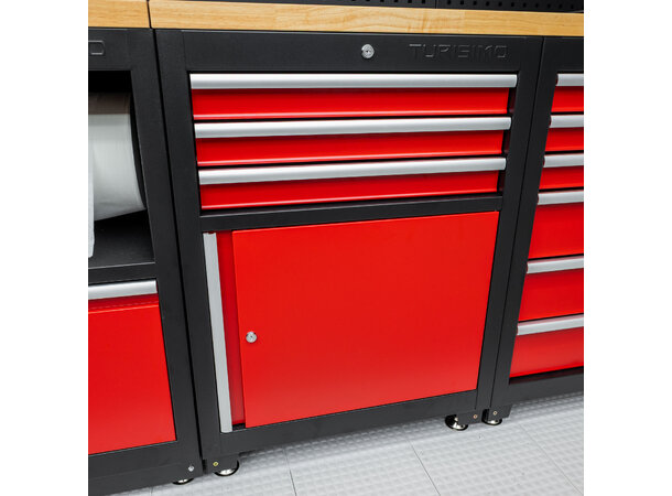 Turisimo 3-skuffers og 1-dørs underskap i stål