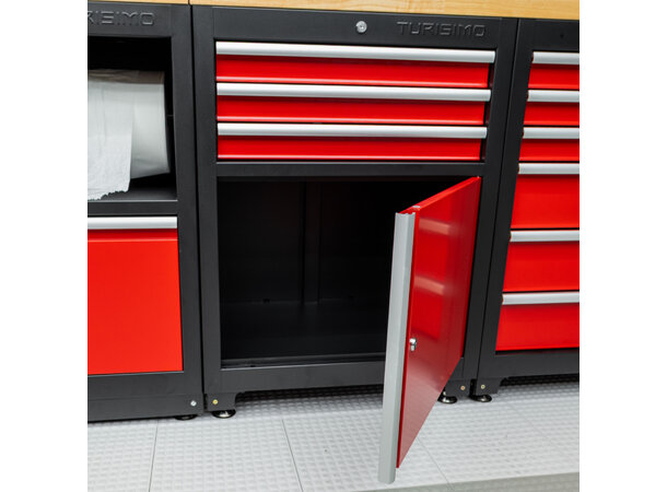 Turisimo 3-skuffers og 1-dørs underskap i stål