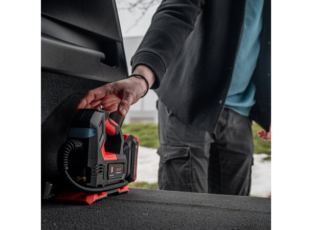 Turisimo AIR 20V kompressor med 2.0Ah batteri og lader | Garasjetid