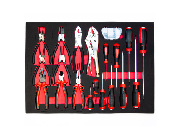 Turisimo Core tang- og skrutrekkersett 24 deler – med uttrekkere og s