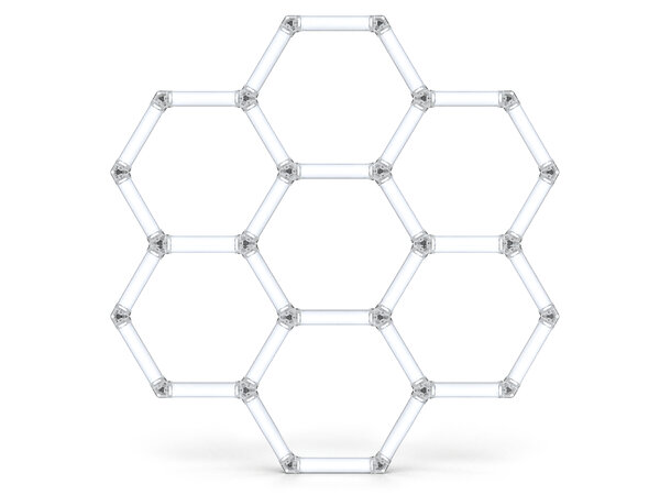 Turisimo GRID Hexagon pakke 7 Hexagon belysning 7 ruter 