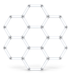 Turisimo GRID Hexagon pakke 7 Hexagon belysning 7 ruter