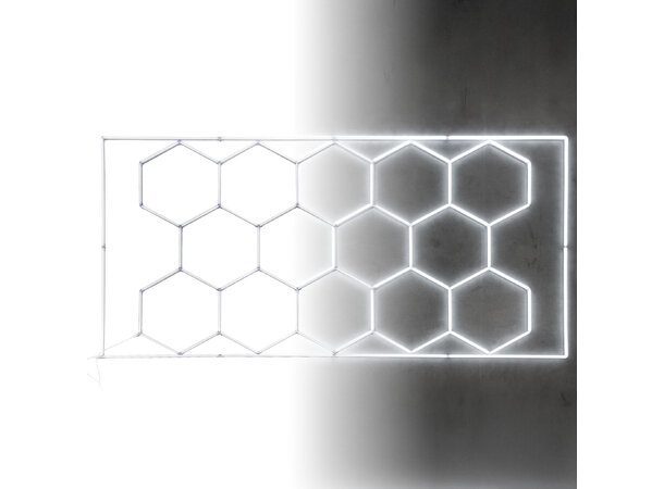 Turisimo GRID Hexagon pakke – LED-belysning til garasje | Garasjetid