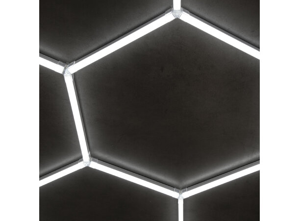 Turisimo GRID Hexagon pakke – LED-belysning til garasje | Garasjetid