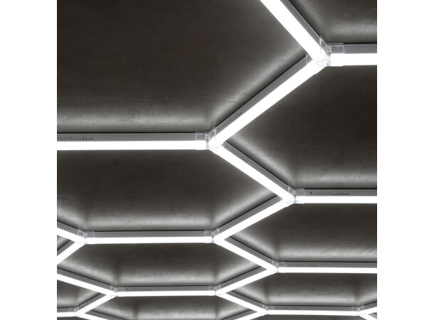 Turisimo GRID Hexagon pakke – LED-belysning til garasje | Garasjetid
