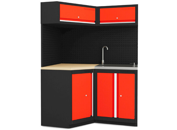 Turisimo hjørne- og vaskepakke med servant | Garasjetid