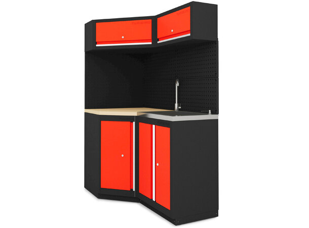 Turisimo hjørne- og vaskepakke med servant | Garasjetid