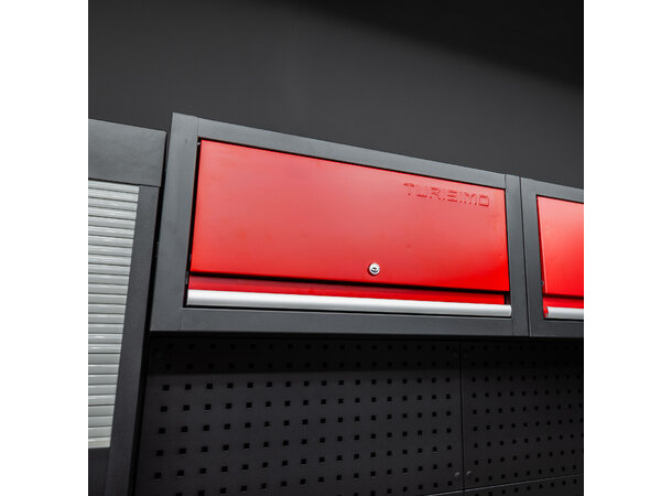 Turisimo veggskap i stål – robust oppbevaring for verkstedet