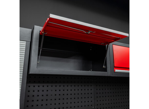 Turisimo veggskap i stål – robust oppbevaring for verkstedet