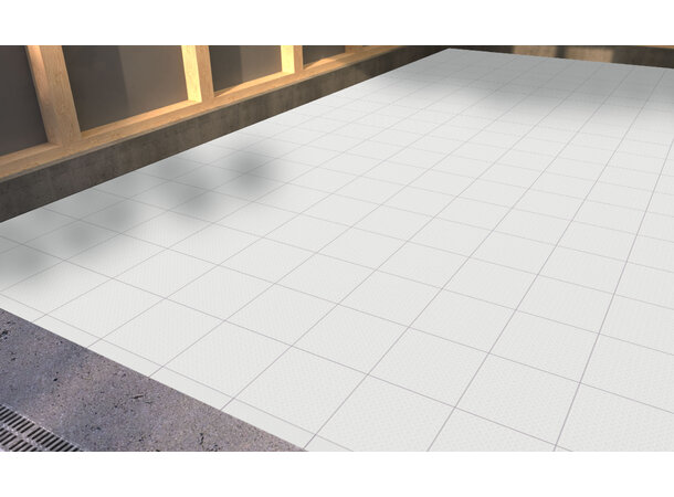 Versoflor TASKFLOR® klikkbar gulvflis Sail White, 30x30cm, 1stk. 