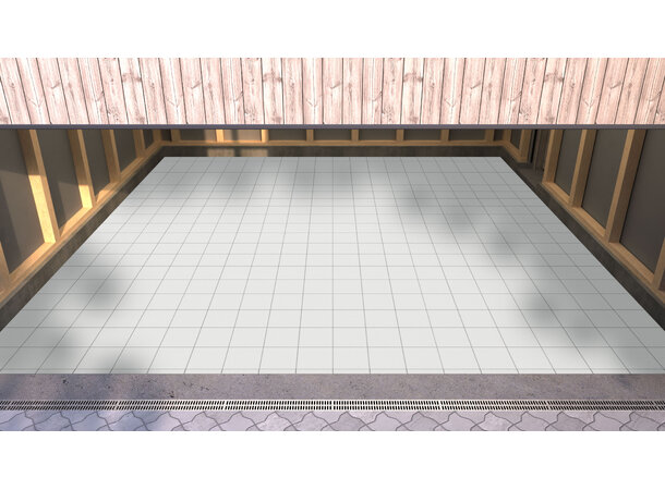 Versoflor TASKFLOR® klikkbar gulvflis Sail White, 30x30cm, 1stk. 