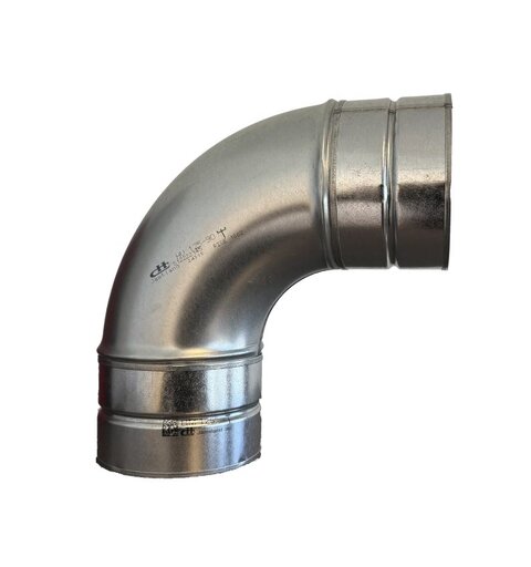 Arida Luftbend 125 mm til S13/S19/S25 90&#176; bend til Pro-avfuktere