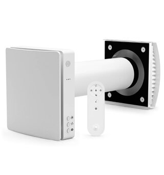 Arida Venti 110 WiFi romventilator –hvit CO2-sensor, WiFi og varmegjenvinning