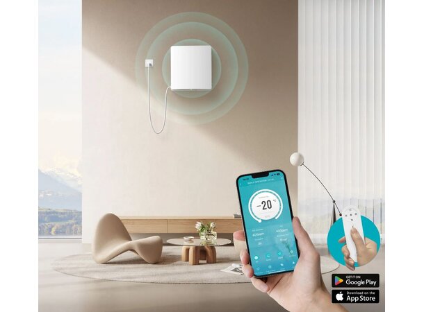 Arida Venti 110 WiFi – romventilator med CO2-sensor og varmegjenvinni