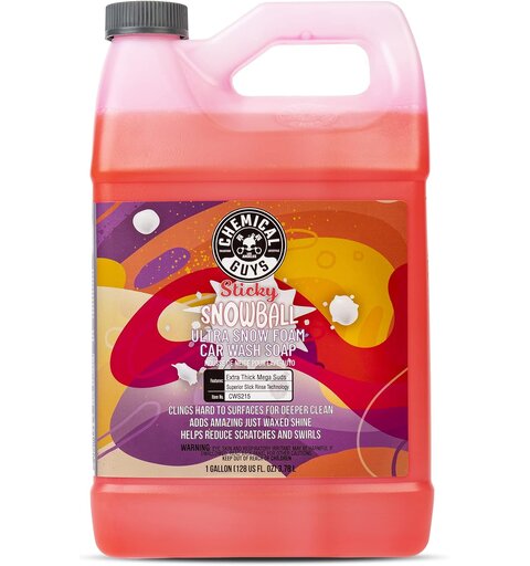 Chemical Guys Sticky Snowball Ultra skummende bilsjampo, 3,7L