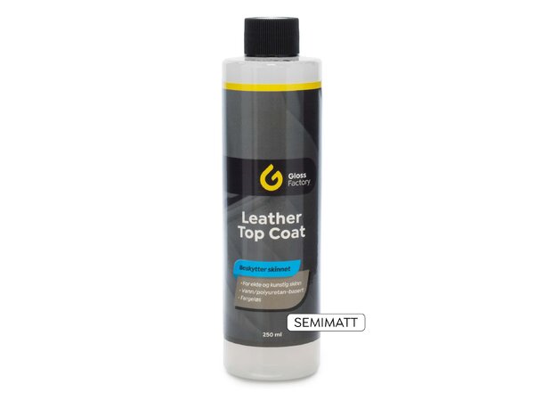 Gloss Factory Leather Top Coat – slitesterk lakkforsegling for skinn