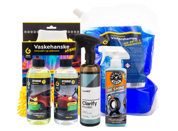 Høst- og vinterglans med vannperling Gir en enormt god glans i bilen! 