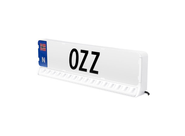 OZZ LP1 20" Fjernlys LED-bar med Nummerskiltbrakett – 9600 Lumen