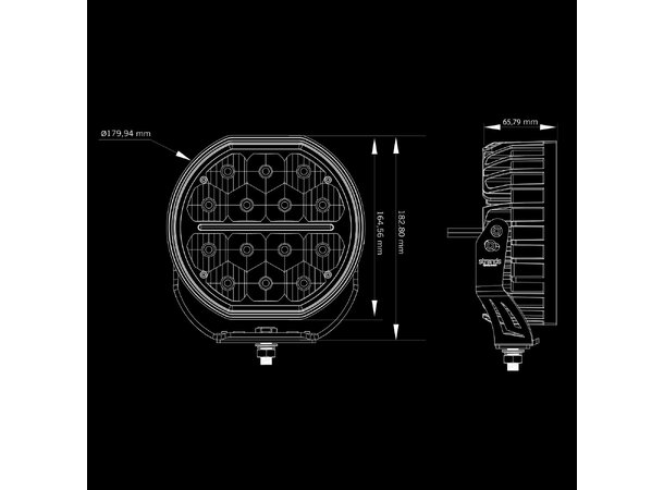 Strands Big Energy 7? ekstralys – 5600 lm, hvit/oransje poslys