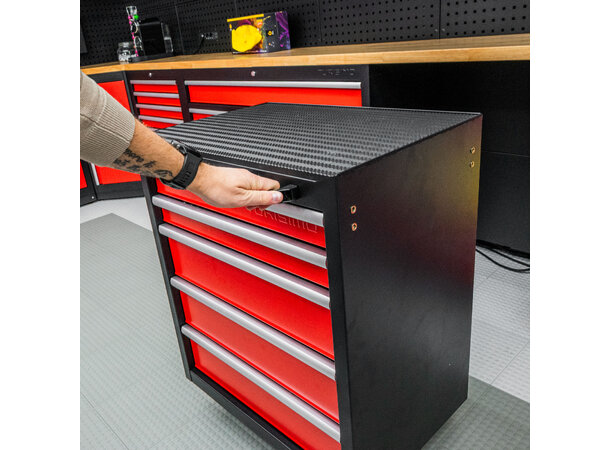 Turisimo 5-skuffers hjulskap i stål – moderne og praktisk