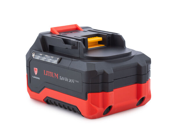 Turisimo 5.0Ah Batteri 20V Kraftig Li-ion batteri for verktøy 