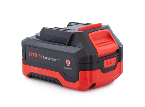 Turisimo 5.0Ah Batteri 20V Kraftig Li-ion batteri for verktøy 