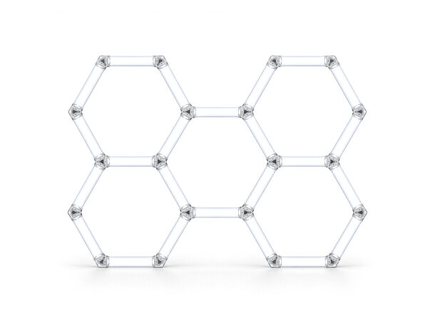 Turisimo GRID Hexagon pakke 5 Hexagon belysning 5 ruter 