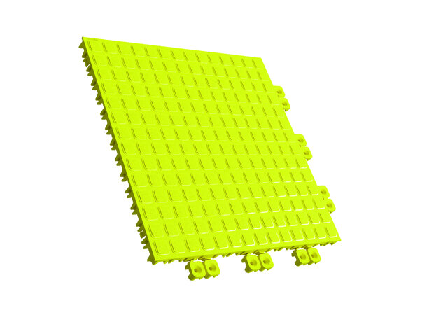 Versoflor TASKFLOR® klikkbar gulvflis Fluorescent Yellow, 30x30cm, 1stk. 