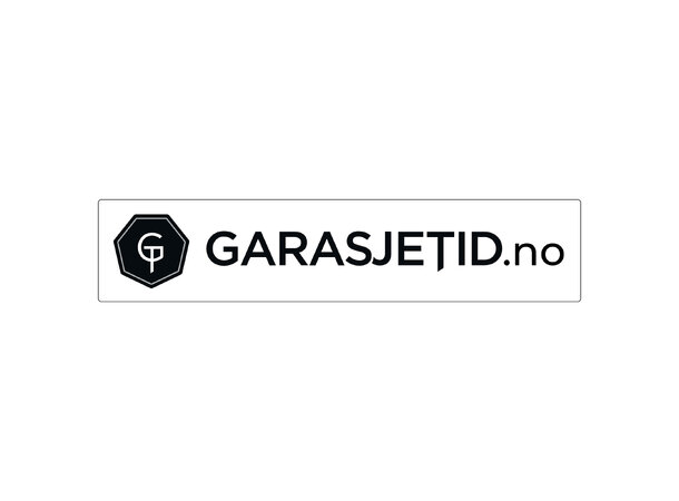 Garasjetid Skilt Pappskilt for skiltramma 
