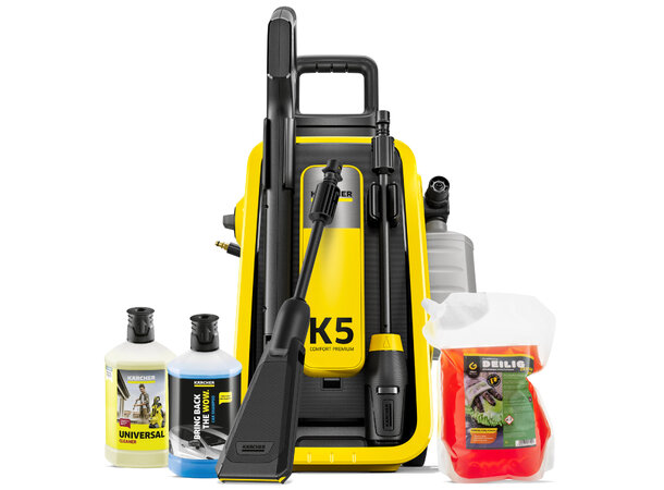 Kärcher K5 Comfort Premium Bundle Inkl. Eco!Booster, Såpelegger og 3 såper 