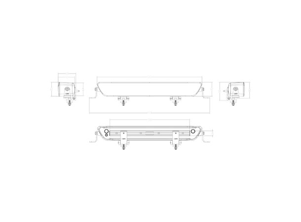 OZZ HP P20 LED Fjernlys Sort – 17 500 lm, rekkevidde 1100 m