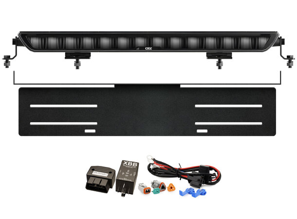 OZZ XB1 P20" buet LED fjernlys Komplett sett for Canbus-styring 