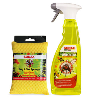 SONAX Insektfjernepakke 750ml insektfjerner og svamp