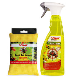 SONAX Insektfjernepakke 750ml insektfjerner og svamp